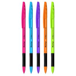 Ручка шариковая Berlingo «Tribase grip color zone» синяя, 0,7мм, грип, ассорти CBp_70967
