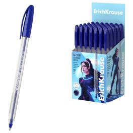 Ручка шариковая ErichKrause U-108 Classic Stick 1.0, Ultra Glide Technology, чернила синие 5471652 (
