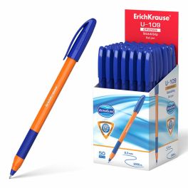 Ручка шариковая ErichKrause U-109 Orange Stick&Grip 1.0, Ultra Glide Technology, чернила синие 54716