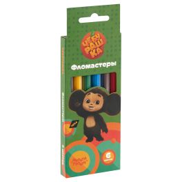 Фломастеры Мульти-Пульти «Чебурашка», 06цв., смываемые, картон, европодвес ФЛЧБ_53014 (Россия) R