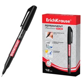 Маркер - лайнер перманентный ErichKrause FP-50, 0.6 мм, чернила на спиртовой основе, светостойкие и