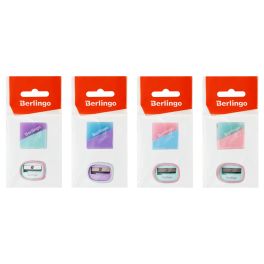 Набор ластик и точилка Berlingo «Haze», европодвес, пакет 337846 BLc_00490/BBp_15028 (Россия-Рельеф-