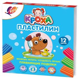 Пластилин плавающий 12 цветов «Кроха», МИКС 5274910 (Россия) SIM