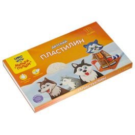 Пластилин Мульти-Пульти «Енот на Аляске», 18 цветов, 270г, со стеком, картон ДП_10237