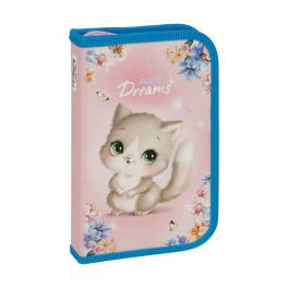 Пенал 1 отделение, 190*115 ArtSpace «Kitty», ламинированный картон, софт-тач ПК1_49653 (Россия ) R