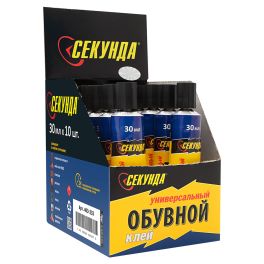 Клей Секунда обувной водостойкий 30мл 403-159 1\10