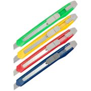 Нож канцелярский 9мм OfficeSpace, с фиксатором, европодвес CUT9_1364 178793