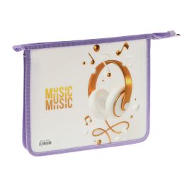 Папка для тетрадей 1 отделение, А5, ArtSpace «My music», 240*190*40мм, пластик, на молнии ПТЛ-715_48