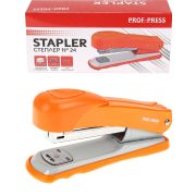 Степлер (ОП-2786), №24, метал./к, на 20 листов, в карт. коробке, оранжевый, кратно 12 шт