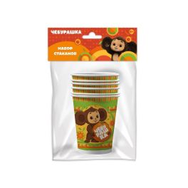 ND Стаканы бумажные Чебурашка 200мл 6шт 80107520