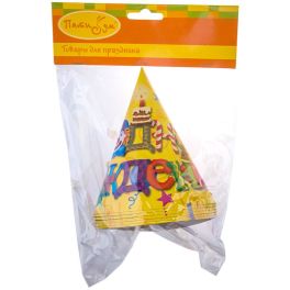 F Колпачок С Днем Рождения 6шт Русская версия 6022693