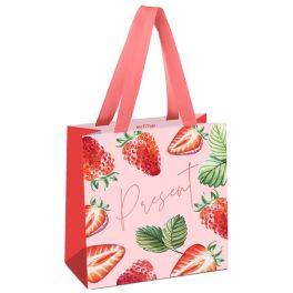 Пакет подарочный 20*20*10см MESHU «Strawberry», отд. фольгой, матовая ламинация MS_45782 (Россия) R