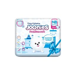 JOONIES Подгузники Premium Soft NB (0-5 кг), 24 шт. 1/6
