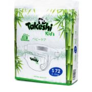 TAKESHI Подгузники бамбуковые S (4-8 кг) 72 шт 1/4