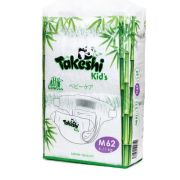 TAKESHI Подгузники бамбуковые M (6-11 кг) 62 шт 1/4