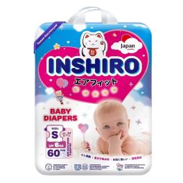 INSHIRO Подгузники размер S  60шт/упак. (4-8кг)1/4 PDS099
