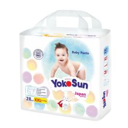 YOKOSUN Подгузники-трусики детские ХХL (15-23кг.), 28 шт.