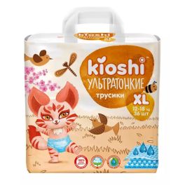 KIOSHI UT Подгузники-трусики ультратонкие XL 12-18 кг 36 шт 1/4