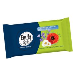 Emily STYLE Влажные салфетки Универсальные 15 шт ЛУГОВЫЕ ЦВЕТЫ С0005973 1/82