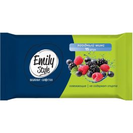 Emily STYLE Салфетки влажные Универсальные 15 шт ЯГОДНЫЙ МИКС С0005927 1/82