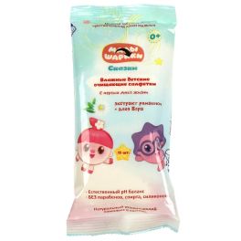 МАЛЫШАРИКИ Влажные детские очищающие салфетки 15 шт. ЗМ 61161-MAL 360412 1/180