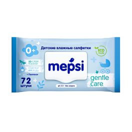 MEPSI Салфетки влажные детские 3D (72шт) 1/20