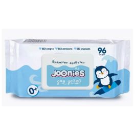 JOONIES Салфетки влажные детские c витамином Е, 96 шт. 1/9
