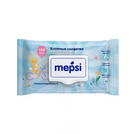 MEPSI Салфетки влажные гипоаллергенные детские 120шт 1/12