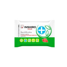 INSHIRO Салфетки влажные антибактериальные зеленый чай 15 шт/упак.1/96 SF641