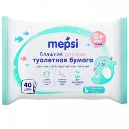 MEPSI Влажная туалетная бумага для детей 40шт 0171 1/35