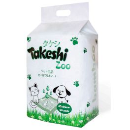 TAKESHI Пеленки впитывающие ZOO для животных бамбуковые 45*60 50 шт