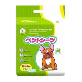 INSHIRO Пелёнки для животных одноразовые 60*60 см, M 26 шт/упак., 1/10 PL587