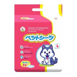 INSHIRO Пелёнки для животных одноразовые 60*90 см, L 26 шт/упак., 1/8 PL594