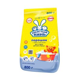 УШАСТЫЙ НЯНЬ Стир.пор. детский  800г д/всех/тип/стирки 1/16 №01012