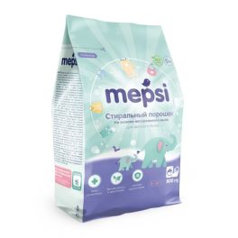 MEPSI Стиральный порошок детский д/стирки на основе нат. мыла гипоал. 800 гр. 1/10