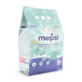 MEPSI Стиральный порошок детский д/стирки на основе нат. мыла гипоал. Mepsi 4 кг 1/3