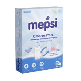 MEPSI Отбеливатель на основе активного кислорода д/детского белья гипоал. 400 гр. (Россия)