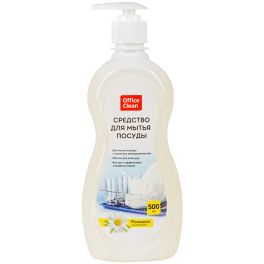 OfficeClean Средство для мытья посуды «Ромашка с витамином Е», с дозатором, 500мл 319537