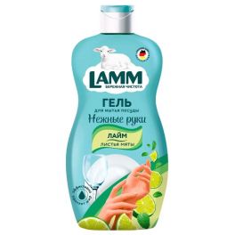 Lamm Средство для мытья посуды 450мл Лайм и листья мяты 1/12 802798