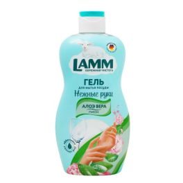 Lamm Средство для мытья посуды 450мл Пион и алоэ вера 1/12 381749