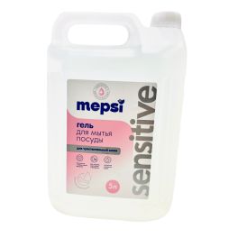MEPSI Гель для мытья посуды без запаха Sensitive 5л   1/2