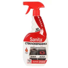 Sanita спрей Антижир для стеклокерамики Зеленый чай и лайм 500 мл 1/15 25363