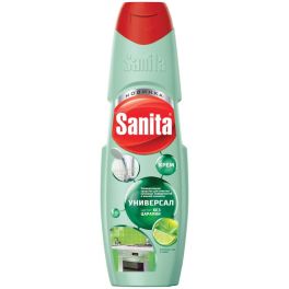 Sanita крем 600г Универсал Зеленый чай и лайм 1/12 22949