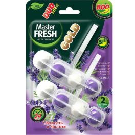 Master FRESH GOLD подвесной блок для унитаза DUO EFFECT 5в1 ЛАВАНДА, 2шт С0007428 1/24