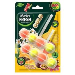 Master FRESH GOLD подвесной блок для унитаза DUO EFFECT 5в1 ТРОПИК, 2шт С0007431 упак(24)