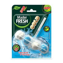 Master FRESH GOLD подвесной блок для унитаза DUO EFFECT 5в1 МОРСКОЙ, 1шт С0007424 1/24