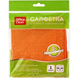 OfficeClean Салфетка для уборки «Стандарт», микрофибра, 30*30см, 1шт., европодвес 252715/ГР