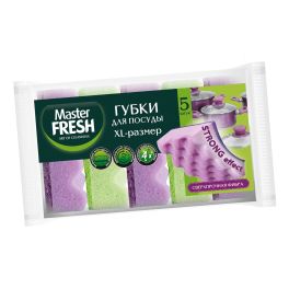 Master FRESH Губки д/мытья посуды STRONG, 5шт С0006512 1/40