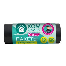 ХОМ ХОМЫЧ Пакеты для мусора LD 70*110, 21 мкм , 120л 10шт,   1/20