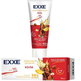 EXXE Детская зубная паста с кальцием «Кола», 75 мл (с 6 лет) С0007090 1/12